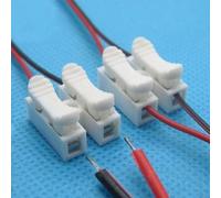 CH-2 Conector de empalme de alambre 10 piezas con base de ranura antideslizante y etiquetas de polaridad L N para una configuración precisa de conexión neutra en vivo