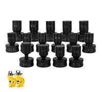 CH-70 Hydraulic Hole Punching Tool Punch Die Set, Chrome Steel Dies 4-25 mm for Steel, Copper, Aluminum (46PCS Round)