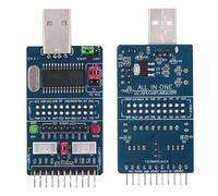 CH341A Módulo adaptador USB a serie | SPI I2C UART TTL ISP Convertidor EPP/MEM Módulo convertidor paralelo | Compatible con 3.3V/5V | Herramienta de depuración multiprotocolo para programación de