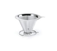 Cha Cult Beneditto - Filtro de café (Acero Inoxidable, 4 Tazas, 0,6 l de Altura, 8 cm de Altura, 10 cm de diámetro)