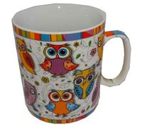 Cha Cult Jumbo - Taza de porcelana (0,75 L), diseño de búho