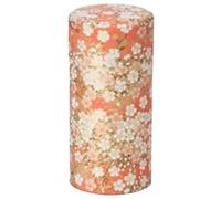 Cha Cult Teemando® - Lata de hojalata (150 g, redonda, con cierre aromático, acabado con papel japonés (Washi), altura de 15,5 cm, diámetro de 7,5 cm