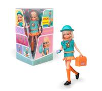 Chabel High School, Muñeca Reedición de 1989 con Uniforme Azul y Detalles Naranjas, Preparada para la Universidad con su Maletín Escolar y Walkman, Certificado y Número de Serie, Famosa (CHB00000)