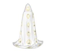 CHAbu Capa larga con capucha de la bandera del estado de Rhode Island para adolescentes, túnica larga, medieval, cosplay, fiesta, carnaval, accesorios de vestir