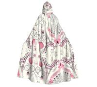 CHAbu Capa unisex con capucha de la Torre Eiffel y una bicicleta para adultos, disfraz de vampiro, bruja, fiesta, escenario, cosplay, carnaval