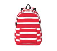 CHAbu Mochila de lona con la bandera austriaca de gran capacidad, clásica, a la moda, para la universidad, trabajo, viajes, Black, M, Casual
