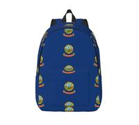 CHAbu Mochila de lona con la bandera del estado de Idaho para libros, gran capacidad, clásica, a la moda, universidad, trabajo, viajes, Black, M, Casual