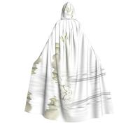 CHAbu Pierres Naturelles - Capa larga unisex con capucha para adultos, disfraz de vampiro, bruja, juego de rol, fiestas, escenario, 150 cm