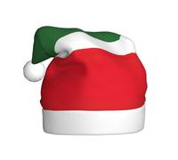CHAbu Sombrero de Navidad con la bandera de la República de Chechenia para adultos, gorro decorativo de felpa, suave, cómodo, fiesta de Año Nuevo, festivo, unisex