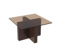 Chabudai - Mesa baja de cristal para el hogar, estilo tatami, simple, para dormitorio, ventana de bahía, moderna mesa de centro, pequeña mesa baja