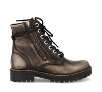 CHACAL - Botines militar en piel con cremallera y cordones 6831 para: MUJER color: FLO TAUPE talla: 37