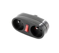 Chacon 5411478470052 2AC outlet(s) Antracita base múltiple - Bases múltiples (Antracita)