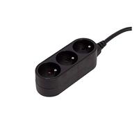 CHACON Base de diseño 3 x 16 A - 0,5 m - Negro