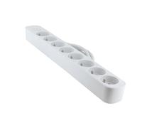 Chacon - Bloque de 8 x 16 A, con Interruptor, Cable de 1,5 m, Enchufe Plano, 30% plástico Reciclado