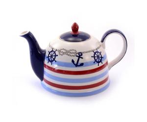 ChaCult | Tetera Silje | Tetera de cerámica decorada | Tetera Grande 1,9 Litros | Tetera con capacidad para 8 tazas