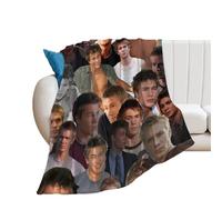 Chad Michael Murray - Manta de franela ultrasuave y ligera para sofá, cama, para todas las estaciones, 100 x 130 cm