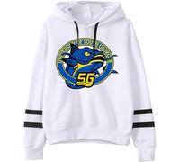 Chad Powers University of South Georgia Catfish Merch - Sudadera unisex sin bolsillos para fanáticos de la serie de televisión, blanco, XS