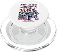 Chad's Garage Hotrod Classic Rides Diseño Envejecido PopSockets PopGrip para MagSafe