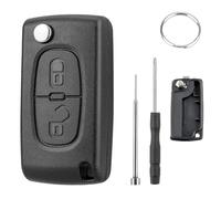 Chaexii Peugeot 207 - Funda para llave de coche para Citroe-n C1 C2 C3 C4 Dispatch Berlingo Grand Picasso, funda para llave para Peugeot 307 308 3008 3008 llaves expertas con herramienta de extracción