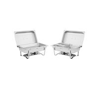 Chafing Dish en Set de dos piezas - 2 x 8 L - con contenedor GN - Royal Catering