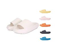 Chagoo Cozislides Original, Cosy Slides Clouds Slipper, Super Soft Home Slippers Non Slip Quick Dry Shower Pillow Slippers (White, 40/41 EU)