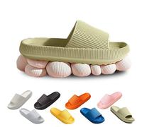 Chagoo Cozislides Original, Cosy Slides Clouds Slipper, Super Soft Home Slippers Non Slip Quick Dry Shower Pillow Slippers (Green, 38/39 EU)