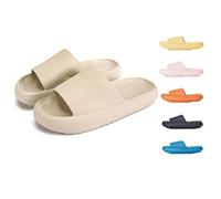 Chagoo Cozislides Original, Cosy Slides Clouds Slipper, Super Soft Home Slippers Non Slip Quick Dry Shower Pillow Slippers (Kakki, 44/45 EU)