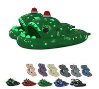 Chagoo Galaxy Shark Slides Glow in the Dark, Zapatillas Shark Cloud para mujer y hombre, zapatillas fluorescentes con suela gruesa de verano para hombre y mujer (36/37 EU, Green-b),GFDRT60981