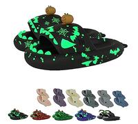 Chagoo Galaxy Shark Slides Glow in the Dark, Zapatillas Shark Cloud para mujer y hombre, zapatillas fluorescentes con suela gruesa de verano para hombre y mujer (40/41 EU, Black-b) (GFDRT60981)