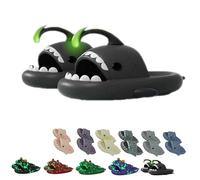 Chagoo Galaxy Shark Slides Glow in the Dark, Zapatillas Shark Cloud para mujer y hombre, zapatillas fluorescentes con suela gruesa de verano para hombre y mujer (42/43 EU, Angler fish),GFDRT60981
