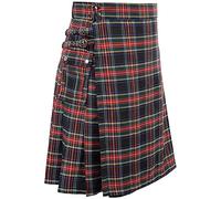 Chahuer Falda Escocesa Tradicional Escocesa a Cuadros para Hombre, tartán irlandés, Combate, Punk, gótico, Highland