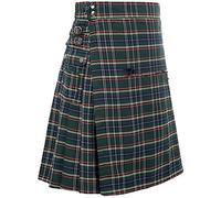 Chahuer Falda Escocesa Tradicional Escocesa a Cuadros para Hombre, tartán irlandés, Combate, Punk, gótico, Highland