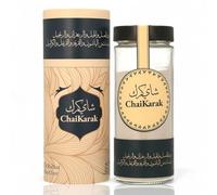 Chai Karak® - Té Chai Instantáneo con Especias Orientales, Azafrán, Cardamomo, Canela y Clavo - Tarro de Vidrio de Lujo (250 g de Polvo) - Textura Cremosa - Hasta 25 Porciones - Idea de Regalo Gourmet