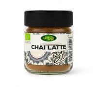 Chai Latte Bio Artemis 60 g, té chai latte en polvo con especias ecológicas, mezcla para leche o bebida vegetal, con canela, jengibre, anís verde y cardamomo