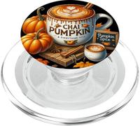 Chai Pumpkin Spice and Everything Nice Graphic Coffee Fall PopSockets PopGrip para MagSafe