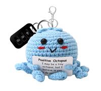 Chaies Animales De Crochet Positivos Juguetes Con Tarjeta De Motivación, Figura De Juguete Inspirador Para Mujeres Hombres Maestros Estudiantes Niñas Amigos Regalo Creativo