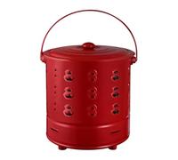 Chaies Barriles Quema Para Exterior - Cubo De Basura Para Papel Con Tapa De Acero Inoxidable | Recipiente Ignífugo para Acampada Granja Terraza Basura Fogata Jardín