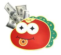 Chaies Cartera roja, sobres rojos para el Año Nuevo Chino, bolso de la suerte con estampado de serpiente de dibujos animados, paquetes rojos creativos, sobres de dinero de la suerte con varios