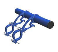 Chaies Extensiones de manillar de motocicleta, extensión de manillar de motocicleta, soporte doble para manillar, soporte ligero con doble sujeción para sujetar el velocímetro