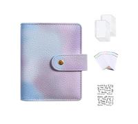 Chaies Libro de Retos de Ahorro con Sobres | Carpeta económica A7 en Color macarrón con Sobres para Efectivo | Carpeta de Dinero Duradera, Carpeta de presupuesto de Efectivo portát para el hogar