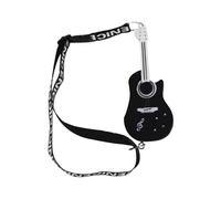 Chaies Llavero de violín con sonido, el llavero de juguete de violín más pequeño del mundo | Llavero de violín en miniatura LED con sonido, Negro, Siehe Beschreibung
