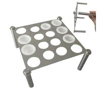 Chaies Soporte para figuras de ajedrez de resina, soporte para figuras de ajedrez de resina, soporte para figuras de ajedrez de metal, soporte de matrices de resina con 1 soporte y 4 patas, soportes