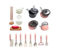 Chaies Utensilios de Cocina de Juguete para niños, Accesorios de Cocina para Jugar | 28X Juego de de simulación para niños,Juguetes educativos del Utensilios de, Aparato Falso Divertido