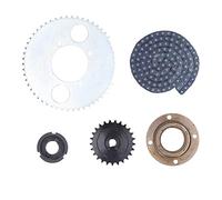 Chain and Sprocket Kit High Strength Steel 54T 25T Sprocket 116 Links Chain Flywheel Connector for Mountain Bikes Road Bikes Scooters ATV Motorcycle