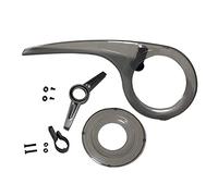 Chain Guard Carcasa Protectora para Cadena de Bicicleta Cubre Accesorios Decorativos Guardia de Protector de Cadena en PP Instalación Sencilla, Gris, Conjunto Completo
