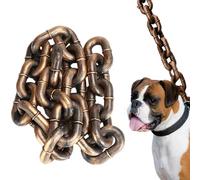 Chain Leash For Large Dogs - 2M/6.56 Ft Waterproof Dog Lead with Shock Absorption | Durability Durable Long Leash Training, Outdoor Walking & Play | Strong Puppy Chain All Pet Breeds