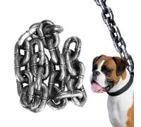 Chain Leash For Large Dogs - 2M/6.56 Ft Waterproof Dog Lead with Shock Absorption | Durability Durable Long Leash Training, Outdoor Walking & Play | Strong Puppy Chain All Pet Breeds