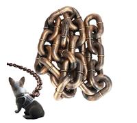 Chain Leash For Large Dogs - 2M/6.56 Ft Waterproof Dog Lead with Shock Absorption | Durability Durable Long Leash Training, Outdoor Walking & Play | Strong Puppy Chain All Pet Breeds