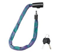 Chain Lock, Security Chains, 29.53 Inches Heavy Duty Zinc Alloy Steel Reflective Padlock, Bike Safety Link for Scooters, Bikess, Motorcycle, Motorbikes, Door, Gate, Shed & Outdoor Use