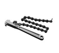 Chain Pipe Wrench, Steel Heavy Duty, Long Handle Tool, Adjustable Grip Wrench for Automotive Repair Agricultural Machinery Home Improvement Engineering Plumbing Maintenance Industrial 2.36x5.51 Inches